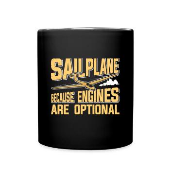 Conception de planeurs pour les passionnés - Mug uni - noir - Devant