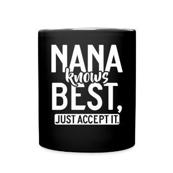 Nana Gifts - Tasse einfarbig - Schwarz - Vorne