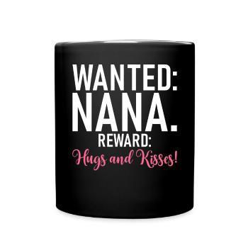 Nana Gifts - Tasse einfarbig - Schwarz - Vorne