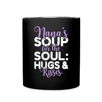 Nana Gifts - Tasse einfarbig - Schwarz - Vorne