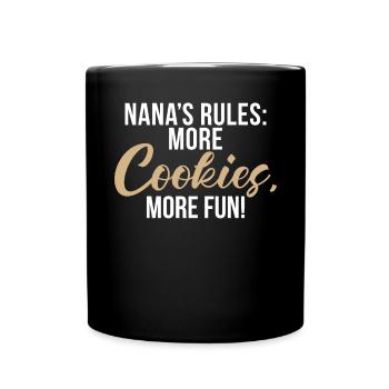 Nana Gifts - Tasse einfarbig - Schwarz - Vorne