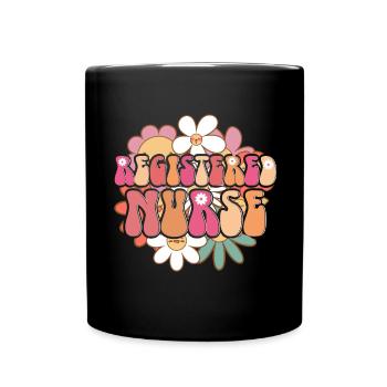 Infirmière autorisée Krankenschwester Nursing - Mug uni - noir - Devant