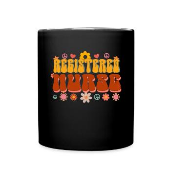 Infirmière autorisée Krankenschwester Nursing - Mug uni - noir - Devant