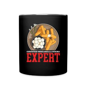 Mozzarella Sticks Cheese Cheese Lover Gift - Full Colour Mug - black - Front