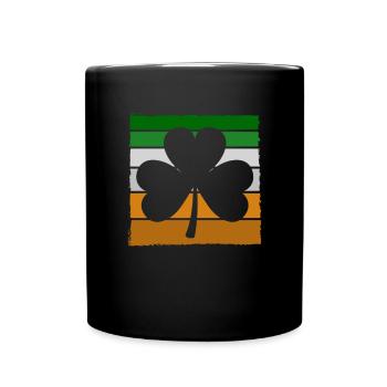 Shamrock St Patrick's Day Ireland - Full Colour Mug - black - Front