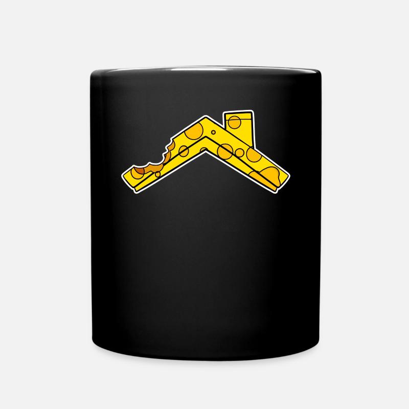 Haus Dach Käse - Tasse einfarbig - Schwarz