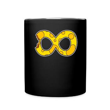 Cheese Infinite Smbol - Full Colour Mug - black - Front