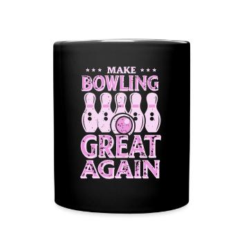 Make Bowling Great Again - Bowling Ball Pin - Full Colour Mug - black - Front