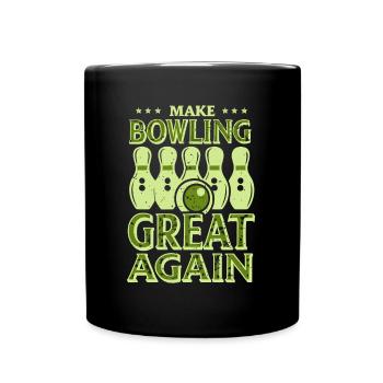 Make Bowling Great Again - Bowling Ball Pin - Full Colour Mug - black - Front