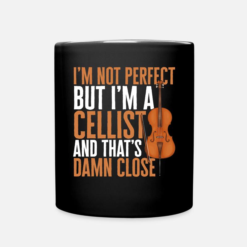 Cellospieler Cellist Musiker Cello - Tasse einfarbig - Schwarz