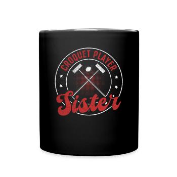 Croquet Game Croquet Sister - Croquet Player Siste - Full Colour Mug - black - Front