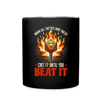 Jeu de rôle RPG Maître du jeu vidéo Gamer - Mug uni - noir - Devant