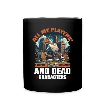 Jeu de rôle RPG Maître du jeu vidéo Gamer - Mug uni - noir - Devant