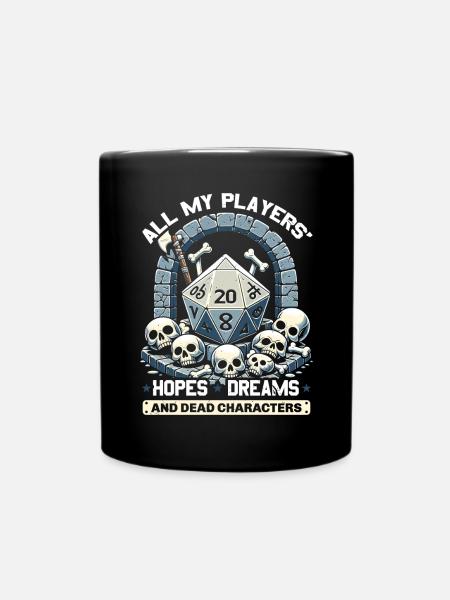 Jeu de rôle RPG Maître du jeu vidéo Gamer - Mug uni - noir