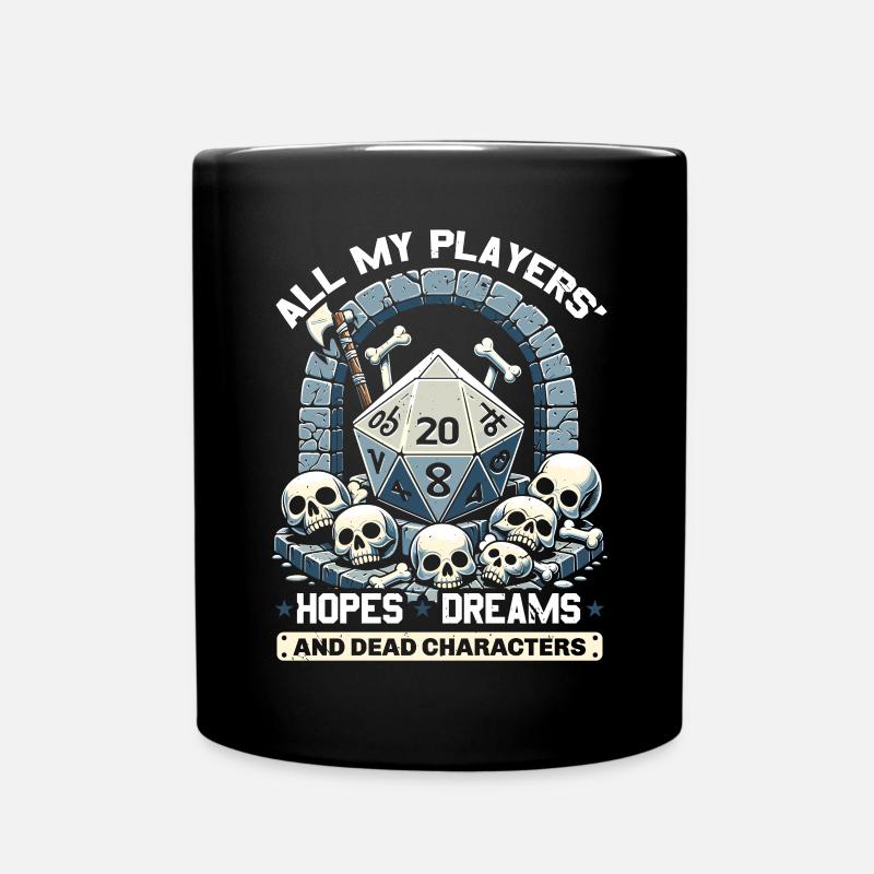 Jeu de rôle RPG Maître du jeu vidéo Gamer - Mug uni - noir