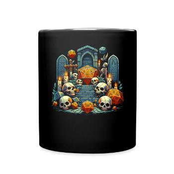 Jeu de rôle RPG Maître du jeu vidéo Gamer - Mug uni - noir - Devant
