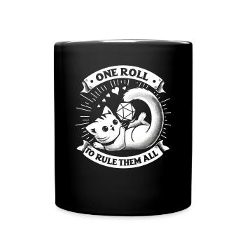 Role Playing Game RPG Master Video Game Gamer - Full Colour Mug - black - Front