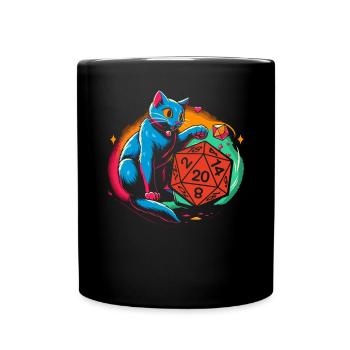 Role Playing Game RPG Master Video Game Gamer - Full Colour Mug - black - Front