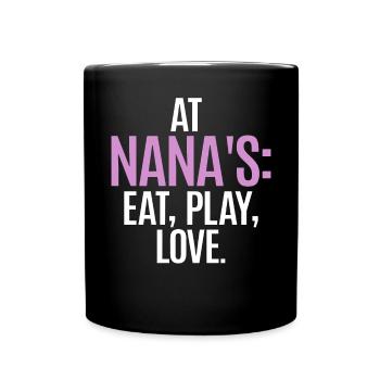 Nana Gifts - Tasse einfarbig - Schwarz - Vorne