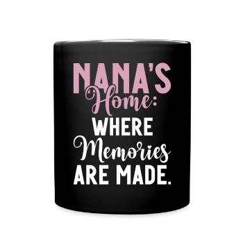 Nana Gifts - Tasse einfarbig - Schwarz - Vorne