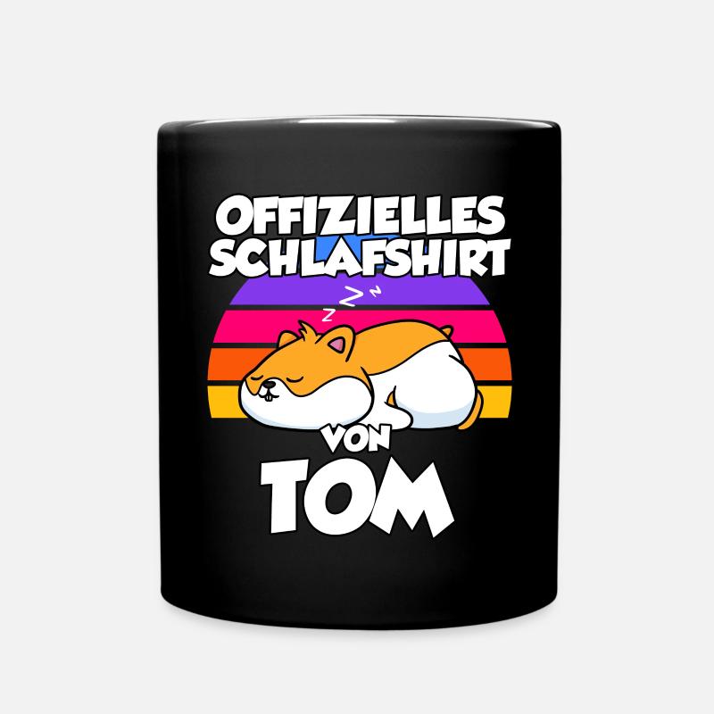 Offizielles Schlafshirt Von Tom - Tasse einfarbig - Schwarz
