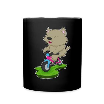 Vélo de chat - Mug uni - noir - Devant