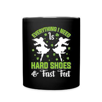 Irish Dance Irish Dancing - Full Colour Mug - black - Front