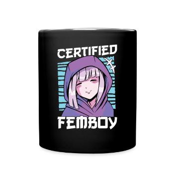 Crossdressing Crossdresser MTF Anime - Tasse einfarbig - Schwarz - Vorne