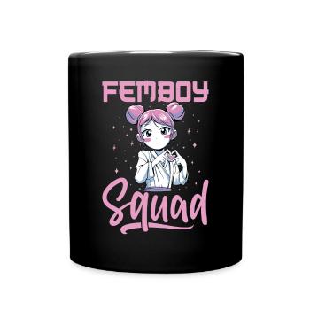 Crossdressing Crossdresser MTF Anime - Tasse einfarbig - Schwarz - Vorne
