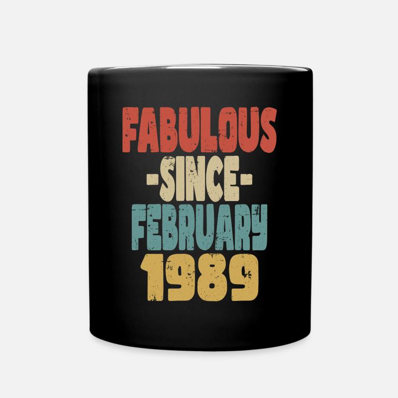 Fabelhafter Februar 1989 - Tasse einfarbig - Schwarz