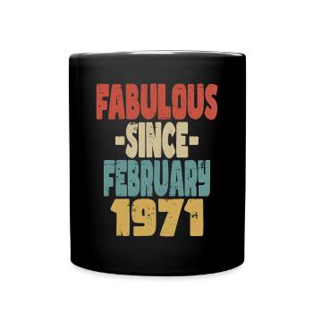 Fabuleux février 1971 - Mug uni - noir - Devant