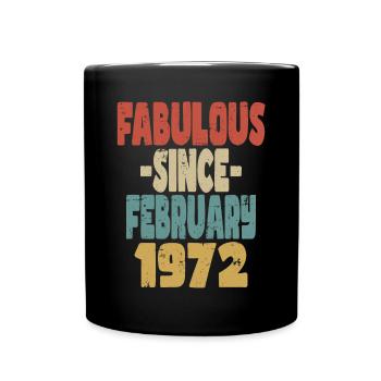 Fabuleux Février 1972 - Mug uni - noir - Devant