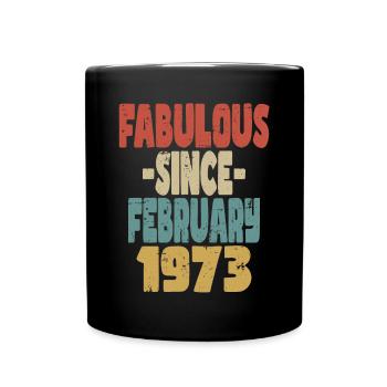 Fabuleux Février 1973 - Mug uni - noir - Devant