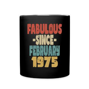 Fabuleux Février 1975 - Mug uni - noir - Devant