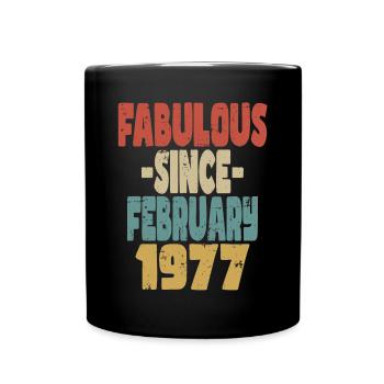 Fabuleux Février 1977 - Mug uni - noir - Devant