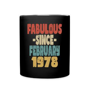 Fabelhafter Februar 1978 - Tasse einfarbig - Schwarz - Vorne