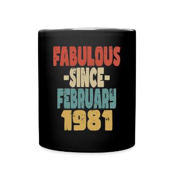Fabuleux Février 1981 - Mug uni - noir - Devant