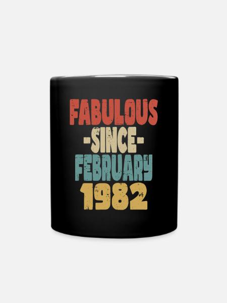 Fabelhafter Februar 1982 - Tasse einfarbig - Schwarz