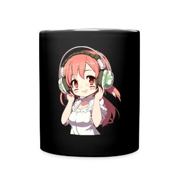 Anime Und K-Pop Süßer Kpop Musikliebhaber Teen - Tasse einfarbig - Schwarz - Vorne