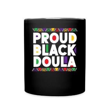 Doula Travailleuse à la naissance Fière Noire - Mug uni - noir - Devant