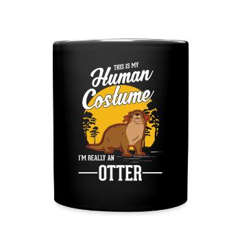Otter Human CostumeOtter Sea Otter - Full Colour Mug - black - Front