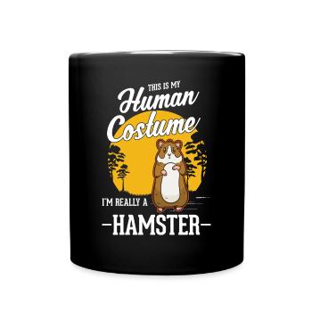 Hamster Costume Hamster Wheel Gold Hamster - Full Colour Mug - black - Front