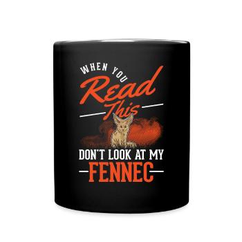 Fennec Gift Desert Fox Fennec - Full Colour Mug - black - Front