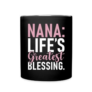 Nana Gifts - Tasse einfarbig - Schwarz - Vorne