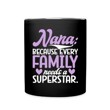 Nana Gifts - Tasse einfarbig - Schwarz - Vorne