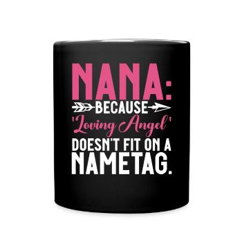 Nana Gifts - Tasse einfarbig - Schwarz - Vorne