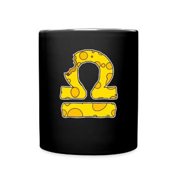 Signe du zodiaque Symbole de la Balance - Mug uni - noir - Devant