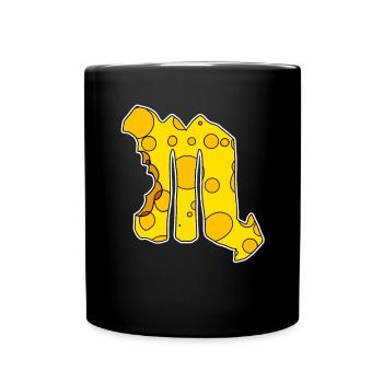 Signe du zodiaque Symbole du Scorpion - Mug uni - noir - Devant