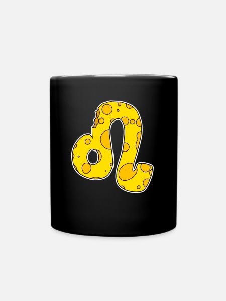 Zodiac sign Leo Symbol - Full Colour Mug - black