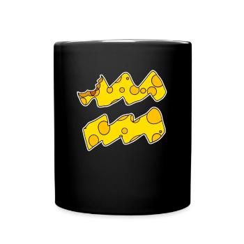 Signe du zodiaque Symbole du Verseau - Mug uni - noir - Devant